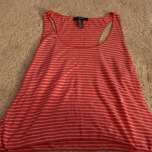 Red and White Striped Tank Top